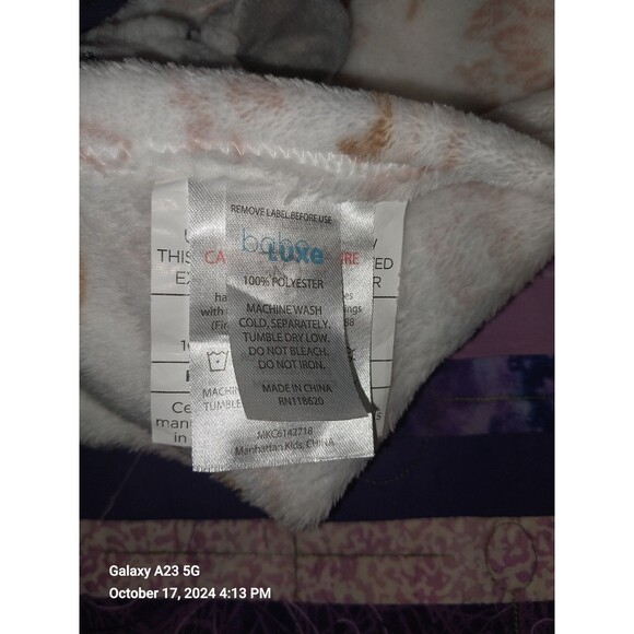 Babe Luxe Manhattan Kids “Heaven Sent” Lamb Rainbow Security Blanket/Lovey - Picture 3 of 5